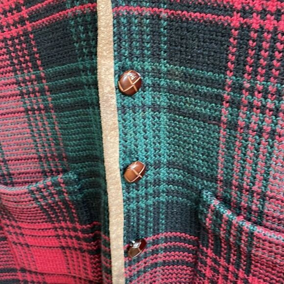 VINTAGE TOMMY HILFIGER PLAID WOOL VEST - Picture 6 of 6